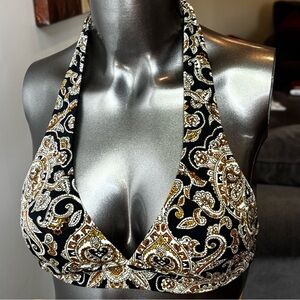 J. Crew Paisley Bikini Top